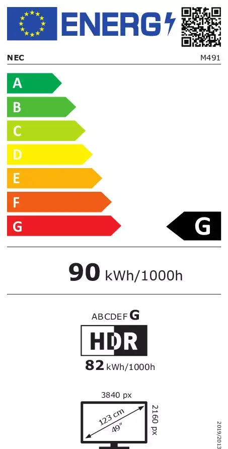 Digitālā reklāmas panelis NEC MultiSync M491 Photo 15