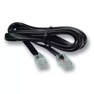 Signal cable EFB Elektronik K2402SW.030, RJ-10 male-to-male, 0.3 m, black