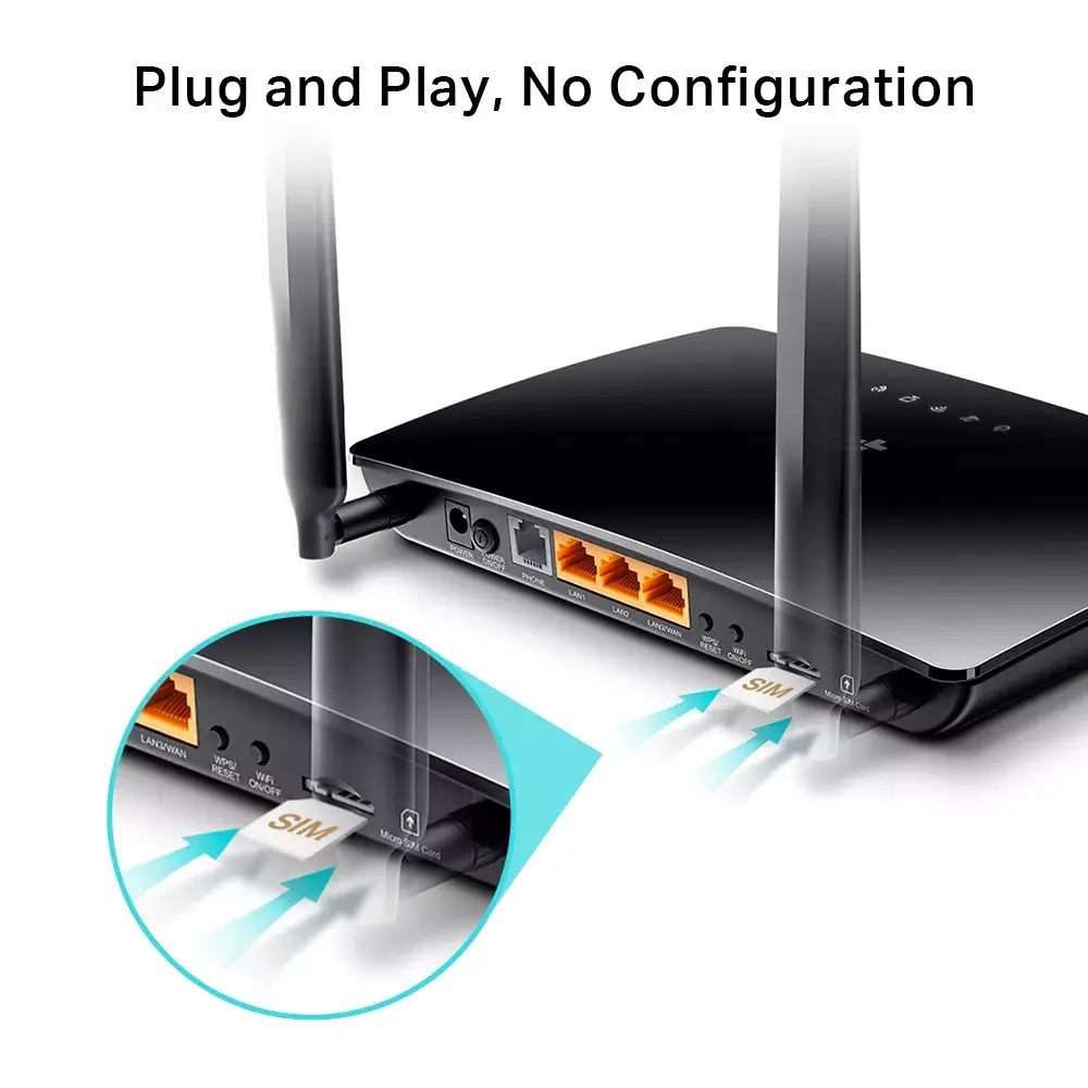 Router TP-Link N300 4G LTE Telephony WiFi Photo 4