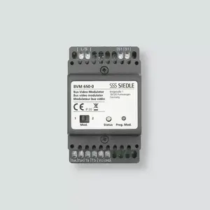 Video modulator Siedle BVM 650-0 Gray — wall-mount video signal distribution module
