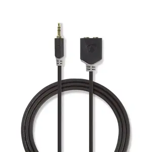 Audio Cable Nedis CABW22100AT02 3.5mm 2 x 3.5mm Copper-Clad Aluminium