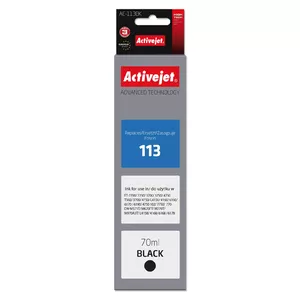 Compatible ink cartridge ActiveJet AE-113Bk — black pigment ink, 70 ml, standard yield, for Epson 113 (C13T06B140)