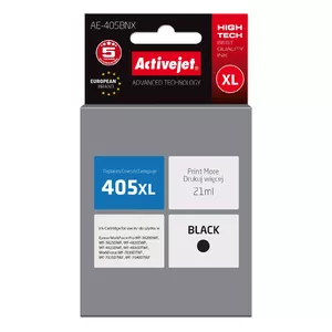 Inkjet black replacement cartridge ActiveJet AE-405BNX, compatible with Epson, 21 ml (XL, 1100 pages)