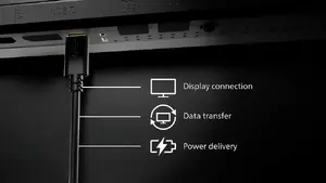Connect your notebook with one USB-C cable