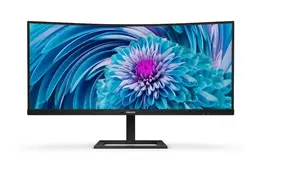 Компьютерный монитор Philips E Line 346E2CUAE/00 34 дюйма изогнутый Wide Quad HD+ VA ЖК 3440 x 1440 100Гц USB-C черный