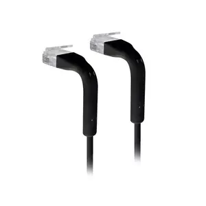 Сетевой кабель Ubiquiti U-CABLE-PATCH-RJ45-BK-50 RJ-45 Cat6 0.1 м Черный