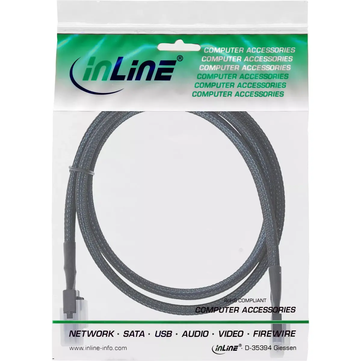 InLine Slim SAS kabelis SFF-8654 uz Mini SAS SFF-8087 Photo 3