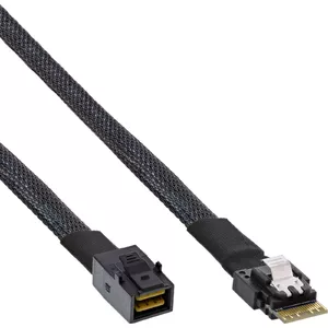 InLine Slim SAS Cable SFF-8654 to Mini SAS HD SFF-8643 24Gb/s 0.5m