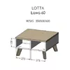 Кофейный стол cama meble LOTTA 60 Photo 2