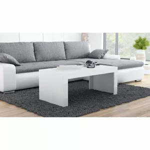 Kafijas galdiņš cama meble TESS120 BI/BI — taisnstūrveida kafijas/sones/beigu galds, 2 kājas, kafijas krāsa