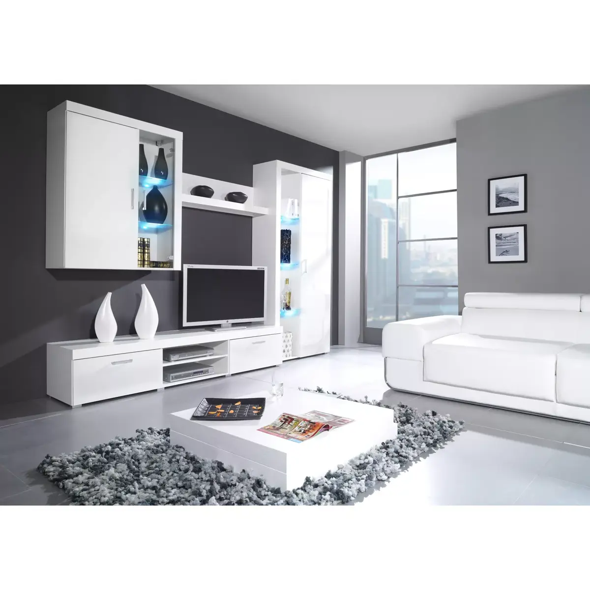 Sienas vitrīnas skapis Cama Meble SAMBA Photo 4
