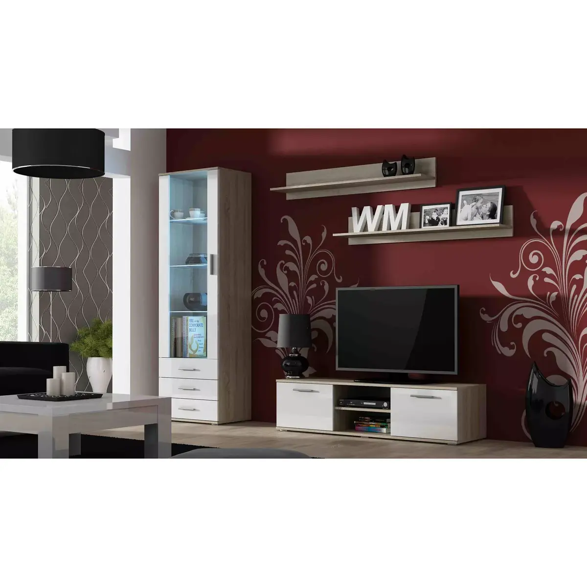Stikla skapītis cama meble SOHO S1 Photo 2