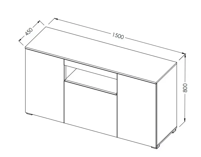 Сервант Cama Meble VIVA 150 Photo 3