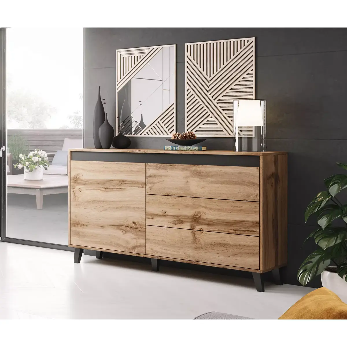 Atvilktņu skapis Cama Meble NORD Photo 3