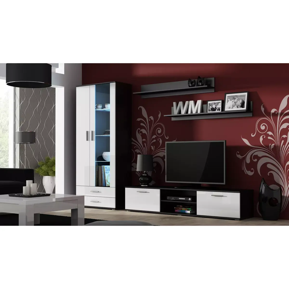 Floating wall shelf set Cama Meble SOHO 125 cm Photo 3