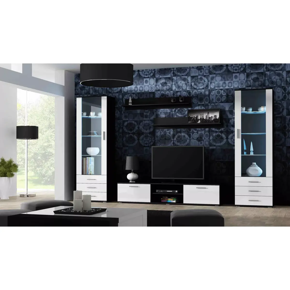 Floating wall shelf set Cama Meble SOHO 125 cm Photo 7