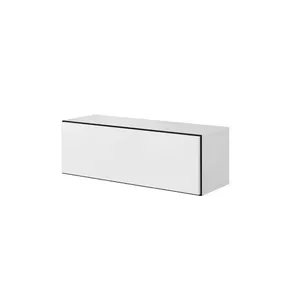 Шкаф-купе cama meble ROCO RO1, напольный пристенный, 1120×390×370 мм, белый/черный/белый