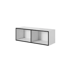 Cama Meble шкаф для хранения ROCO RO2 1120×370×370 мм открытый бело‑чёрный напольный