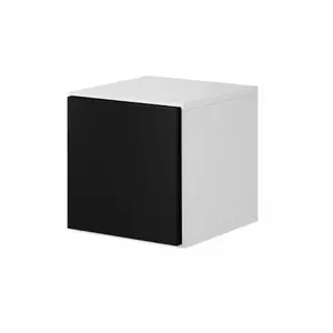 Шкаф‑пенал Cama Meble ROCO RO5 37×37×39 см белый/белый/чёрный напольный у стены