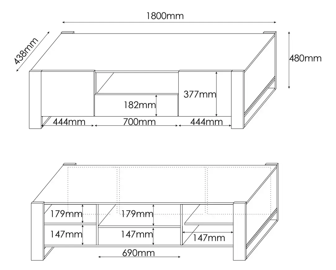 TV skapis cama meble WOOD WOOD RTV Photo 4