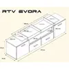 TV plaukts cama meble EVORA 200 Photo 2