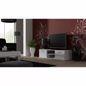 ТВ-тумба cama meble SOHO 140 — 140 см, белая / белый глянец