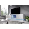 TV kumode cama meble QIU 200 MDF balts spīdīgs Photo 4
