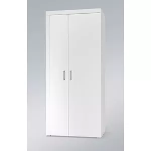 Skapis cama meble SAMBA balts/balts spīdums, 900×550×2030 mm, 1 plaukts