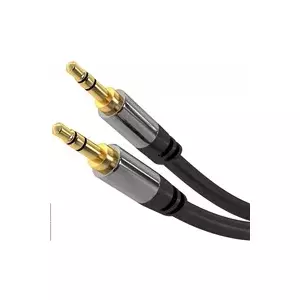 Stereo audio cable PREMIUMCORD kjqmm3 — 3.5 mm male-to-male, 3 m, shielded