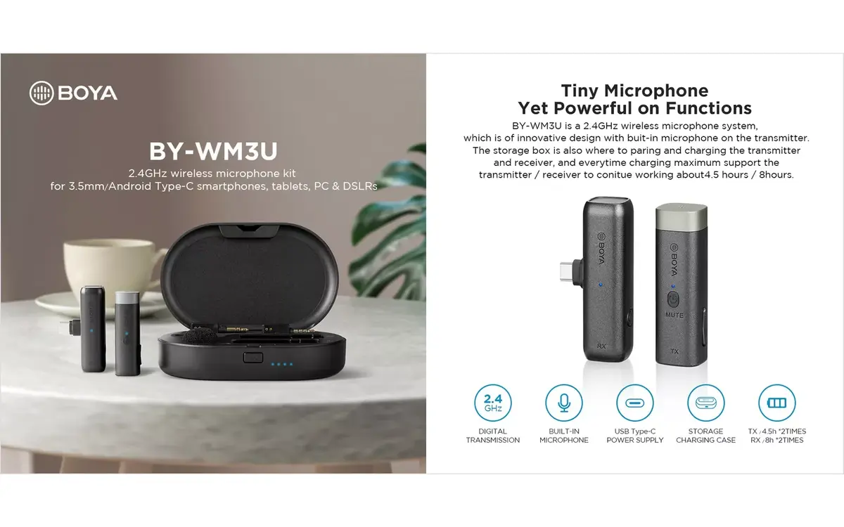 Микрофон для мобильного телефона BOYA BY-WM3U Photo 13