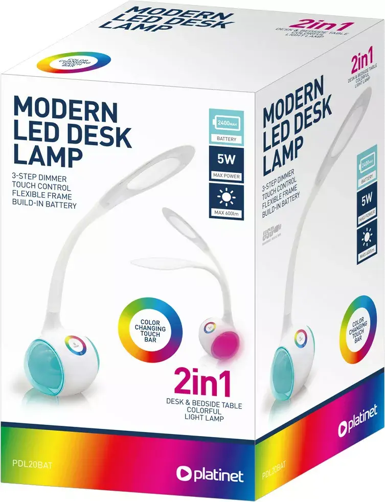 PLATINET PDL20 5W 2in1 table lamp Photo 3