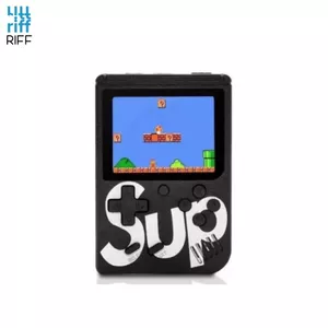 Riff Retro mini Sup Игровая приставка (LCD 3 дюйма) с 400 играми + кабеля для ТВ и зарядки Черный