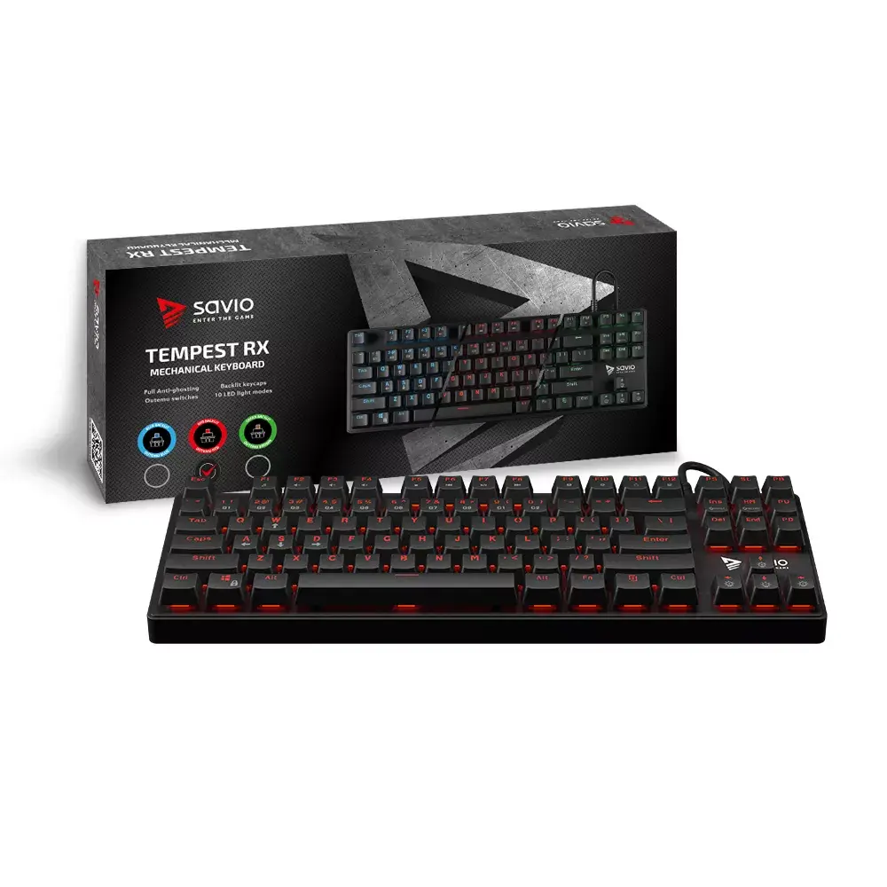 SAVIO Tempest RX Full Mechanical Gaming Keyboard Photo 4