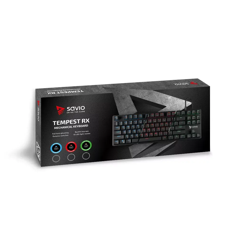 SAVIO Tempest RX Full Blue Outemu mehāniskā tastatūra Photo 2