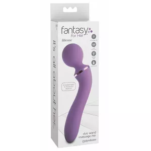 Wand massager fantasy for her FFH Duo 05417290000 dual-function waterproof, silicone/ABS, 19.5 cm, Ø 4.4 cm