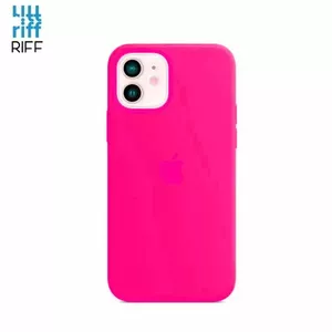 Aizmugures vāciņš Riff priekš iPhone 12 Mini — mīksts silikons, tumši rozā