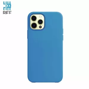 Aizmugures vāciņš Riff priekš Apple iPhone 12 Mini — mīksts silikons, zils