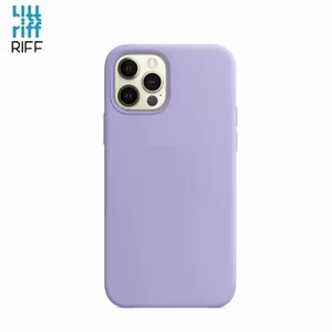 Back cover case Riff for Apple iPhone 12 Mini — slim soft silicone, light purple