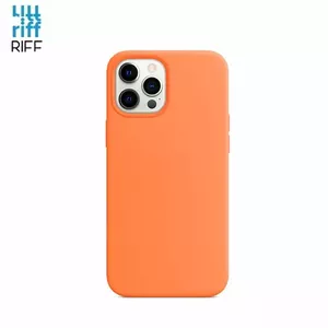 Back cover case Riff iPhone 12 Mini Silicone Soft Orange — protective silicone shell for iPhone 12 Mini