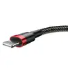 Baseus Cafule USB-A uz Lightning kabelis 1 m, 2.4A Photo 4