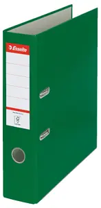 ESSELTE Essentials Lever Arch File 11256 A4 75 mm Green PP Foil FSC