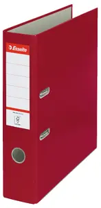 ESSELTE arhivēšanas mape ar sviras mehānismu 11276 A4 75 mm bordo plastmasas PP plēve FSC