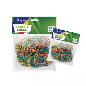 Rubber Band Forpus FO80105 Multicolour 100g Blister