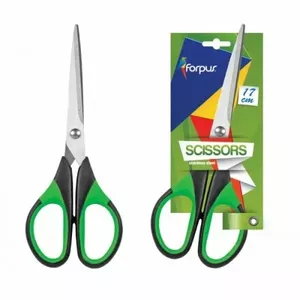 Scissors FORPUS FO60611 17 cm with rubberized handle — precision cutting tool