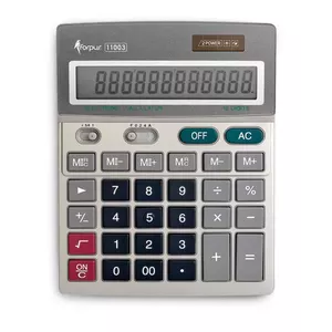 Forpus FO11003 калькулятор Настольный Базовый Серый