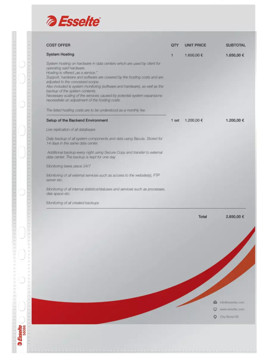 Sheet Protector Esselte 56066 Photo 6