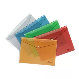 Plastic Folder Forpus CRYSTAL A4 blue