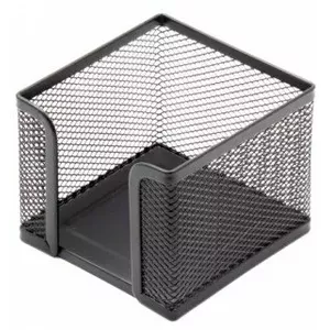 Note paper box FORPUS FO30543 9.5×9.5 cm Black Perforated Metal