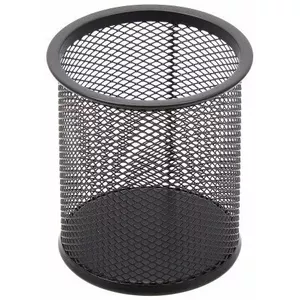 Pencil case FORPUS FO30541/200-07917 round perforated metal, black