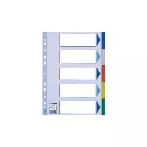 Esselte Multicoloured Polypropylene Dividers Blank tab index Polypropylene (PP) Multicolour